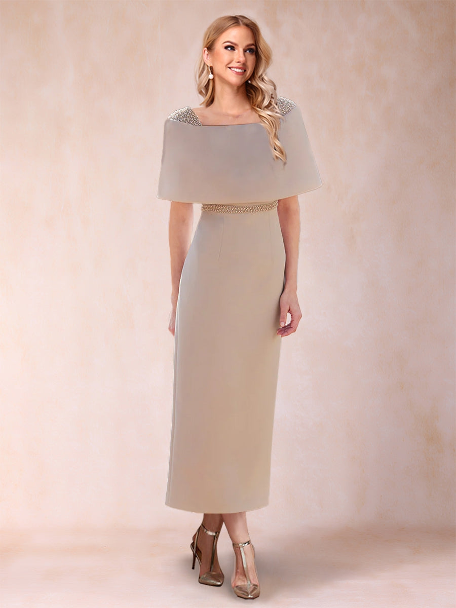 Lavetir Sheath/Column Off-the-Shoulder Ankle-Length Mother of the Bride Dresses With Rhinestone 12010113 - Lavetir AU Lavetir Sheath/Column Off-the-Shoulder Ankle-Length Mother of the Bride Dresses With Rhinestone 12010113 - Lavetir AU