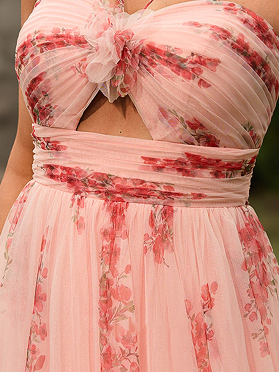 Ball Gown Sweetheart Sleeveless Tiered Formal Dresses