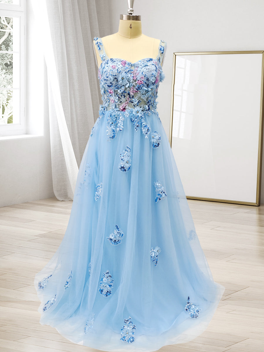 Ball Gown Off the Shoulder Short Sleeves Applique Formal Dresses