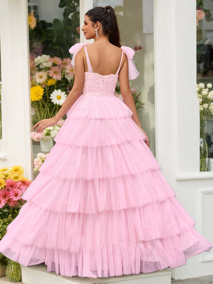 Ball Gown Sweetheart Sleeveless Applique Formal Dresses