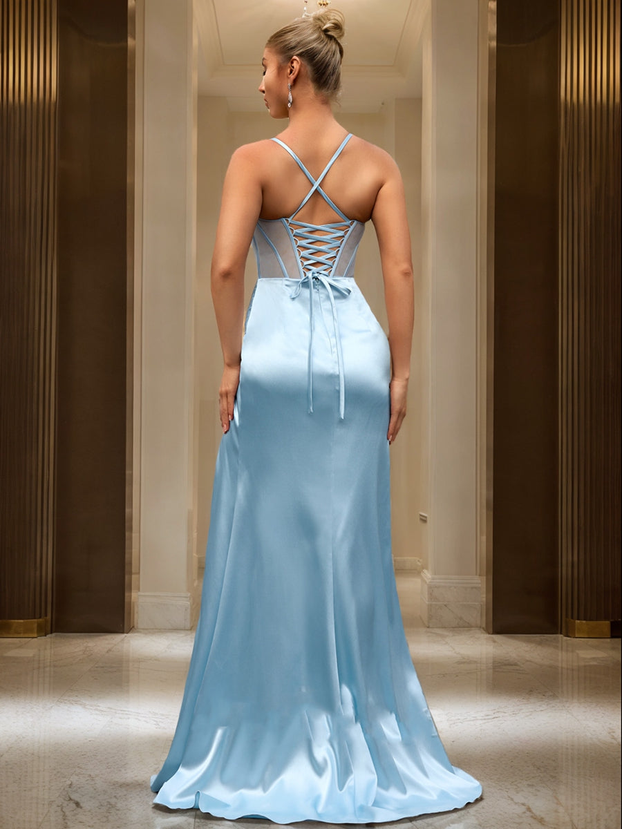 Trumpet/Mermaid Sweetheart Sleeveless Ruched Formal Dresses