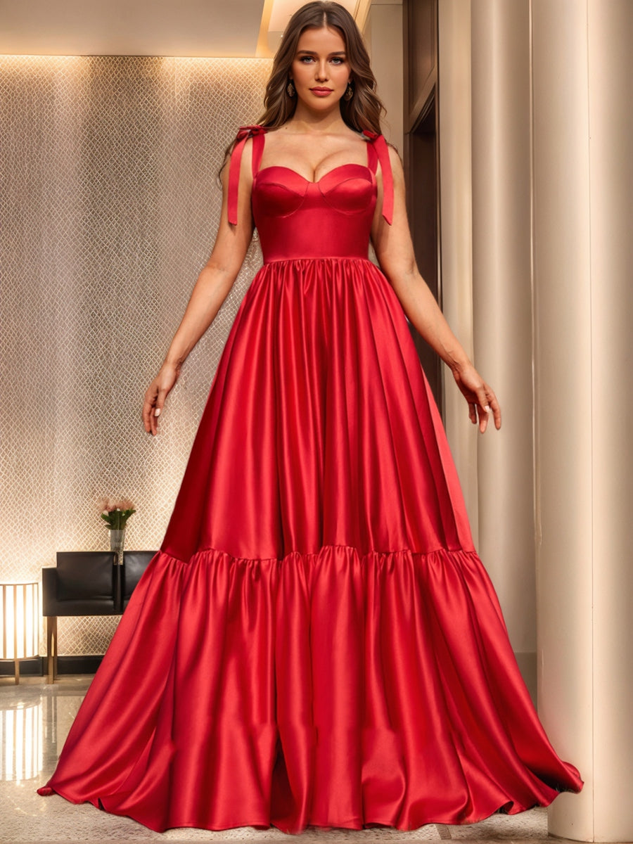 Ball Gown Sweetheart Sleeveless Ruched Formal Dresses