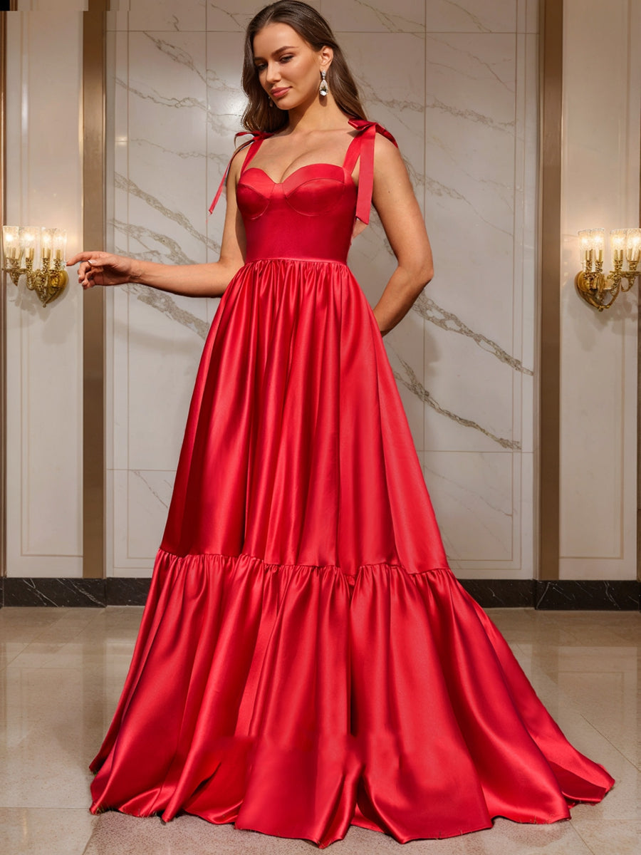 Ball Gown Sweetheart Sleeveless Ruched Formal Dresses