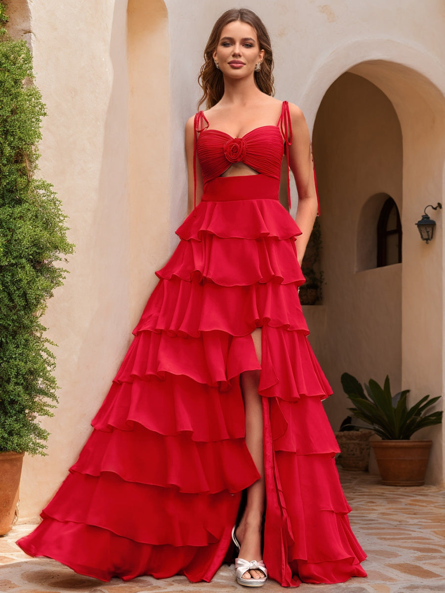 Ball Gown Sweetheart Sleeveless Solid Flowers Formal Dresses