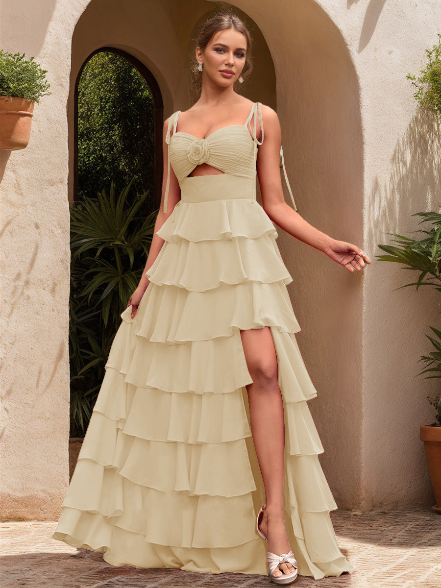 Ball Gown Sweetheart Sleeveless Solid Flowers Formal Dresses