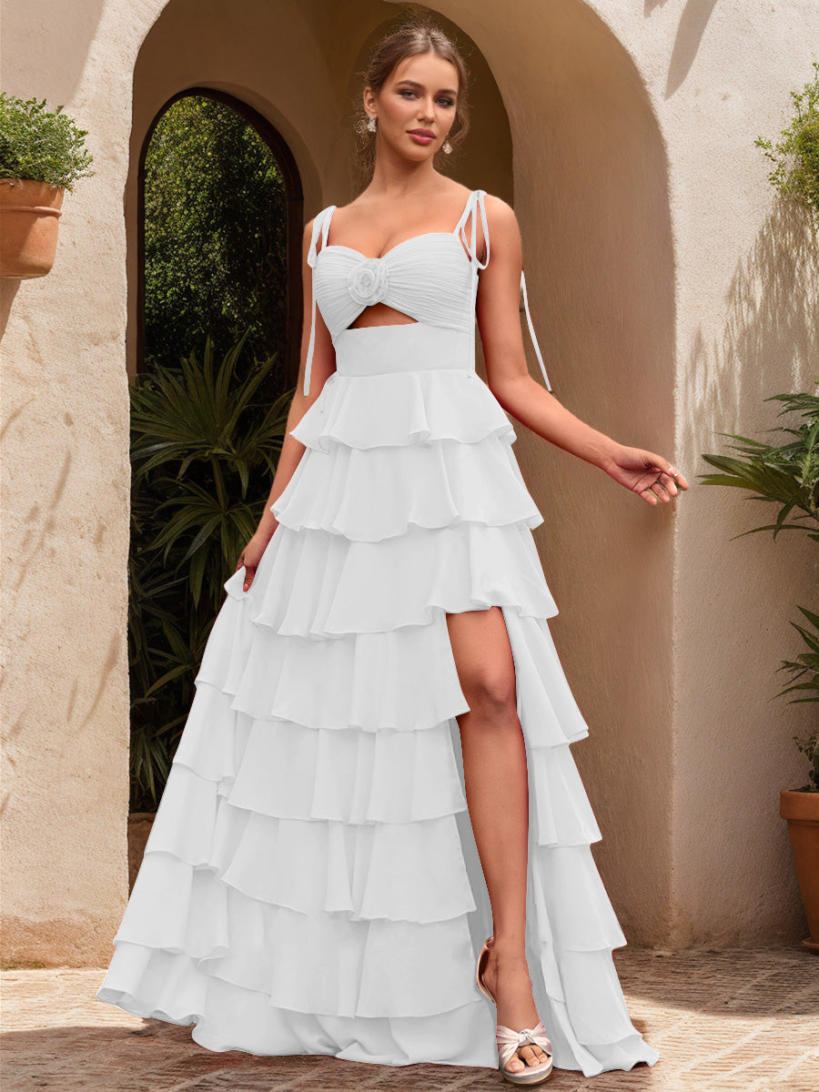 Ball Gown Sweetheart Sleeveless Solid Flowers Formal Dresses