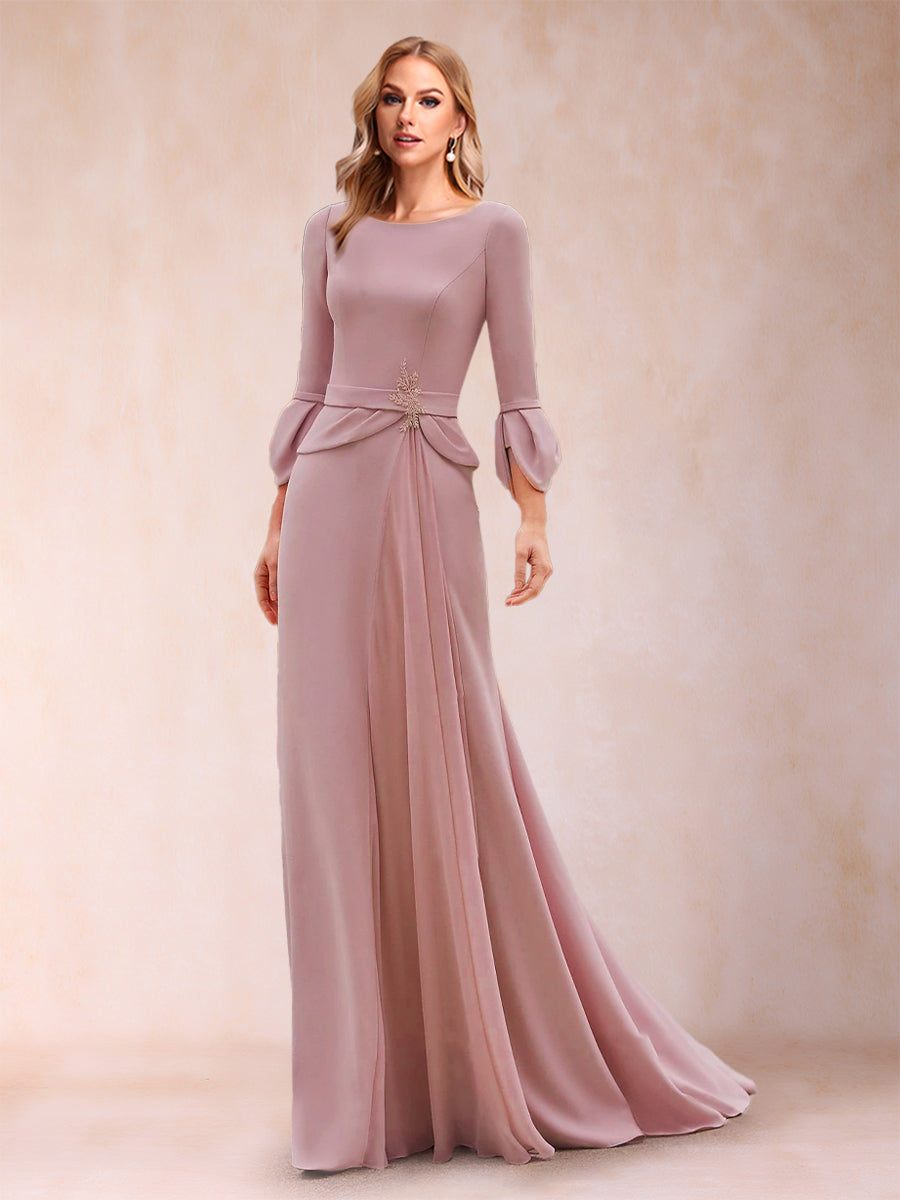 wedding dress lace sweetheart neckline mermaid cut tulip sleeves Janique 4941 - Tulip Sleeve Mermaid Gown 10 / Forest