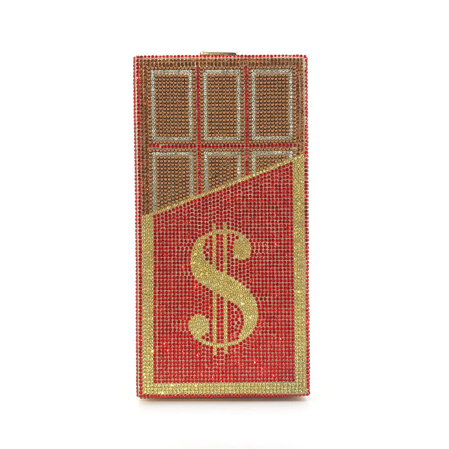 Alloy Sparkly Rhinestone Clutch Women's Handbags