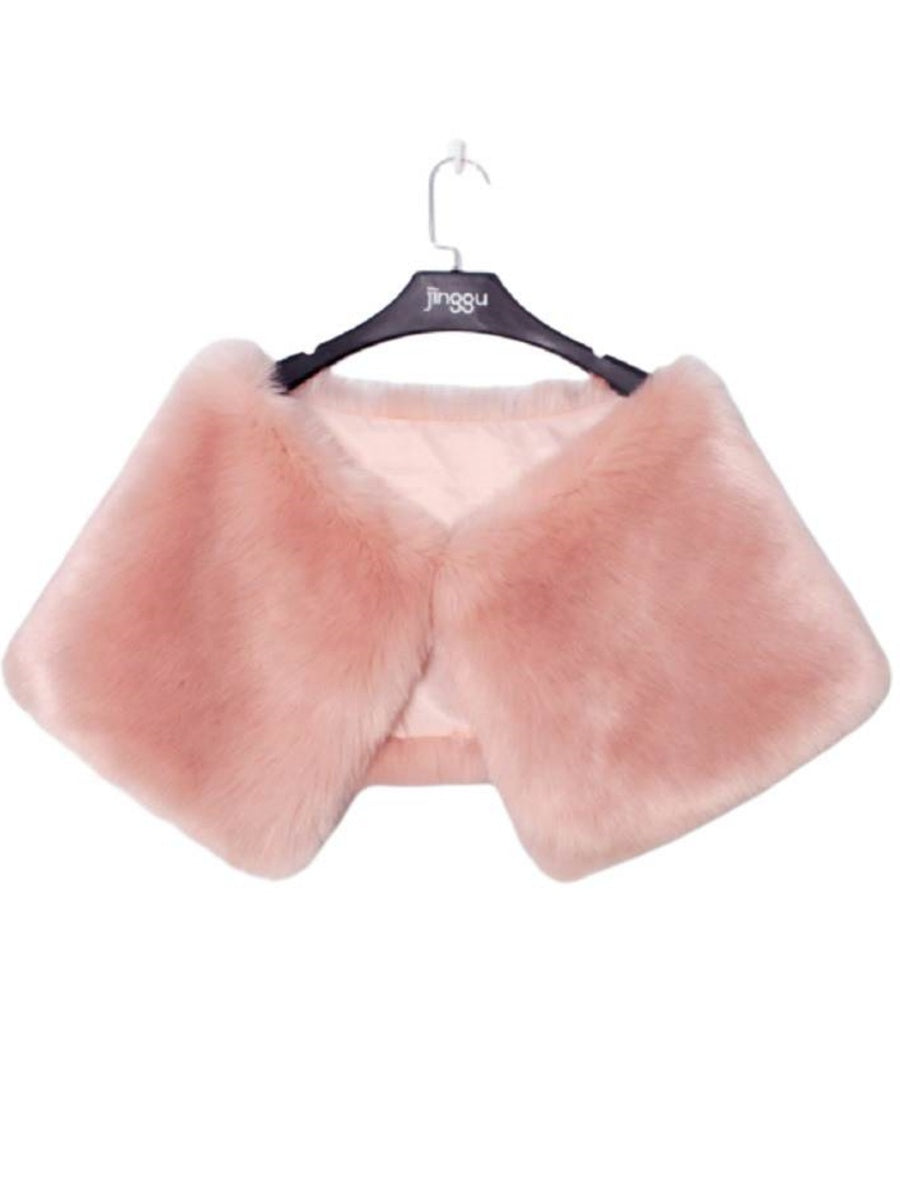 Women's Sweet Fur Soft Versatile Warm Party Shawl/Wraps