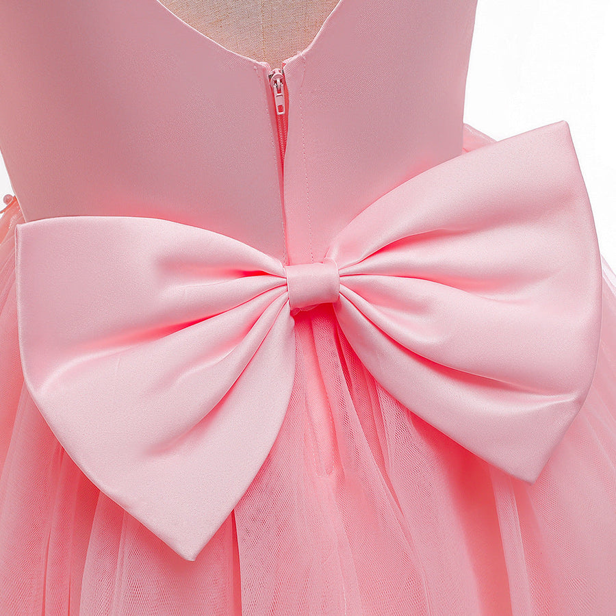 Ball Gown Scoop Sleeveless Flower Girl Dresses with Applique
