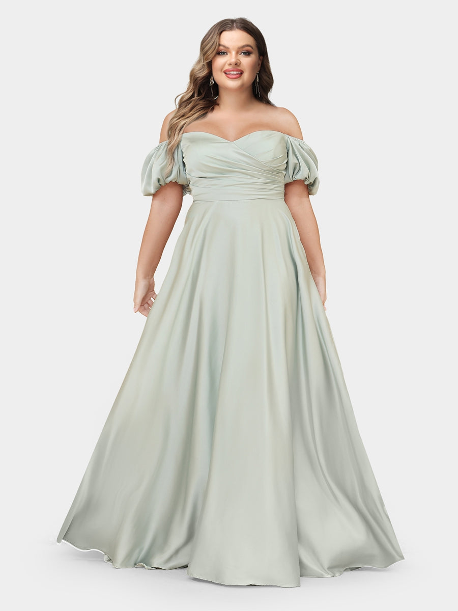 plus size evening dresses australia online Lavetir A-Line/Princess V-Neck 3/4 Sleeves Long Formal Plus Size Evening Dresses with Beading & Appliques 2322300P