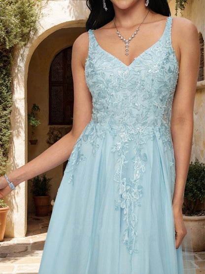 A-Line/Princess Sweetheart Sleeveless Rhinestone Formal Dresses