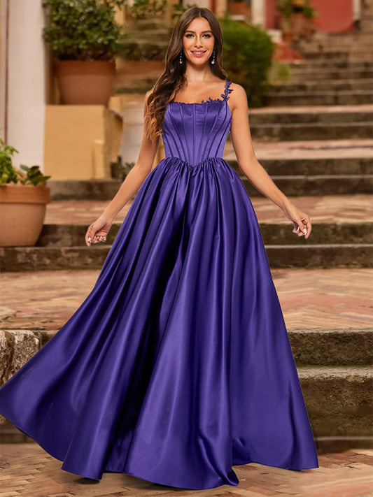 Ball Gown Scoop Sleeveless Beading Formal Dresses