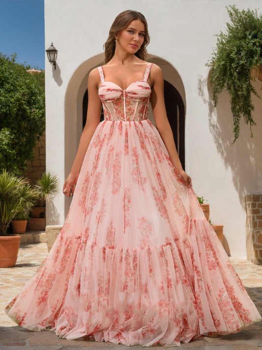 Ball Gown Sweetheart Sleeveless Ruched Formal Dresses