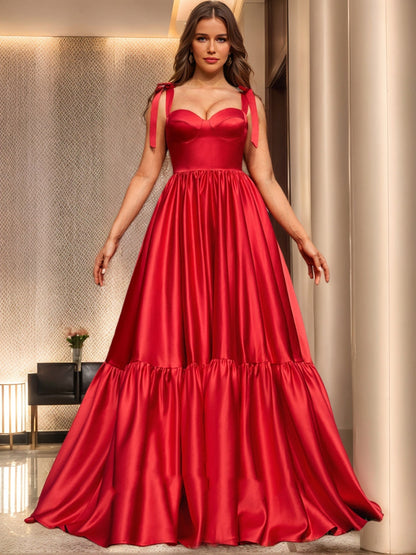Ball Gown Sweetheart Sleeveless Ruched Formal Dresses