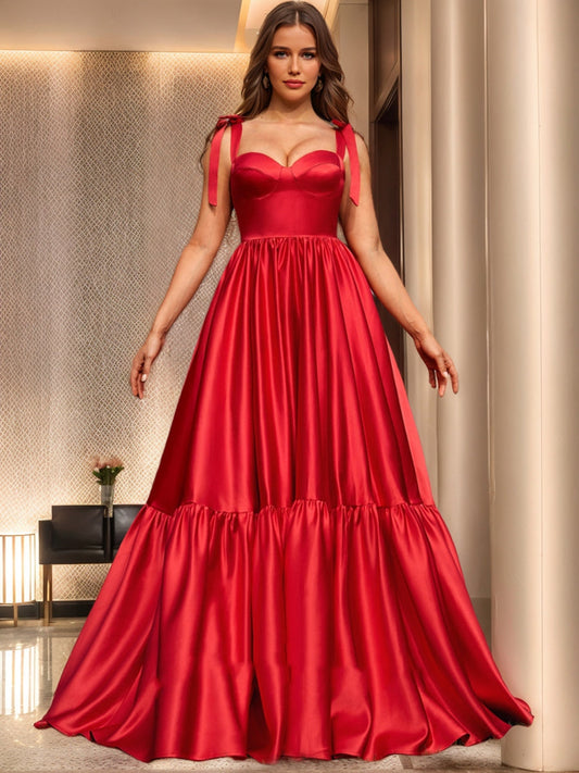 Ball Gown Sweetheart Sleeveless Ruched Formal Dresses