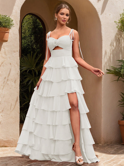 Ball Gown Sweetheart Sleeveless Solid Flowers Formal Dresses