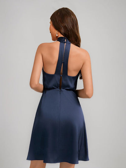 A-Line/Princess Halter Mini Dresses Short Semi Formal Dresses