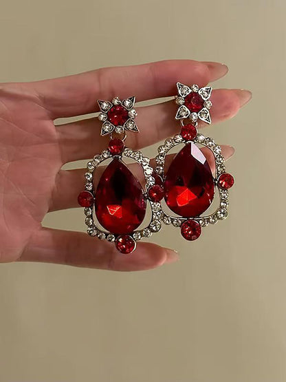 Women's Retro Exaggerated Necklace & Earrinngs Jewelry Set