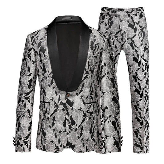 Tailored Fit Single Breasted One-button 2 Pieces Men's Formal Party Suits