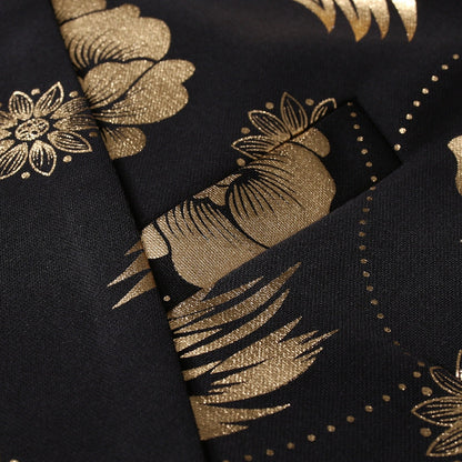 Tailored Fit Notched Single Breasted One-button Printed Chic Men's Party Jacket