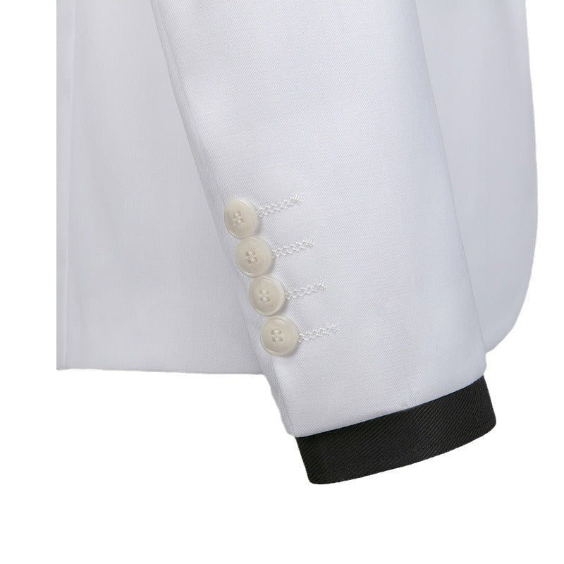 Tailored Fit Notched Lapel Single Breasted Two-Buttons 3 Piece Men's Party Suits