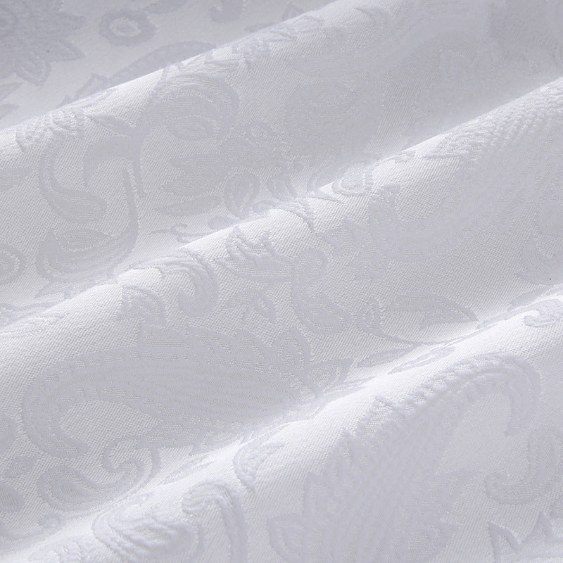 Tailored Fit Peaked Lapel Double Breasted Six-Buttons Jacquard 2 Piece Men's Party Suits