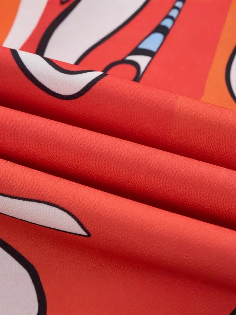 Tailored Fit Single Breasted One-button 2 Pieces Printed Men's Casual Suits