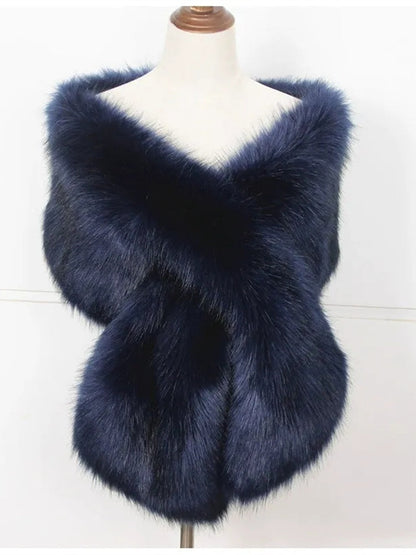 Women's Luxury Fur Vintage Soft Versatile Shawl and Wraps