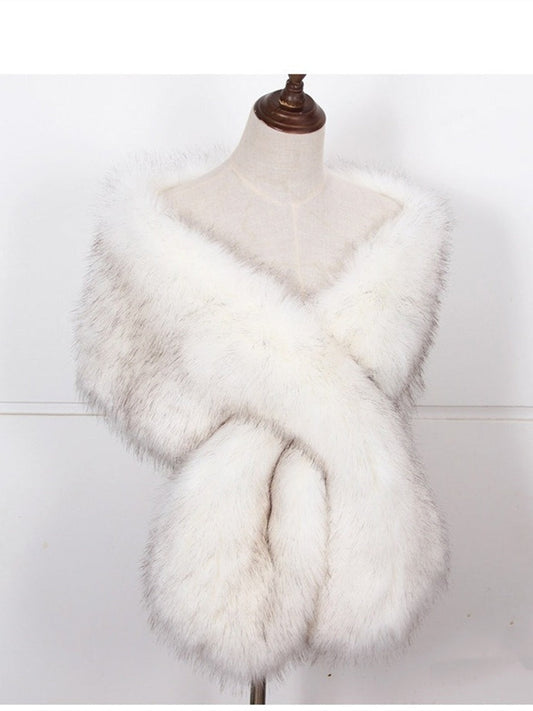 Women's Luxury Fur Vintage Soft Versatile Shawl and Wraps