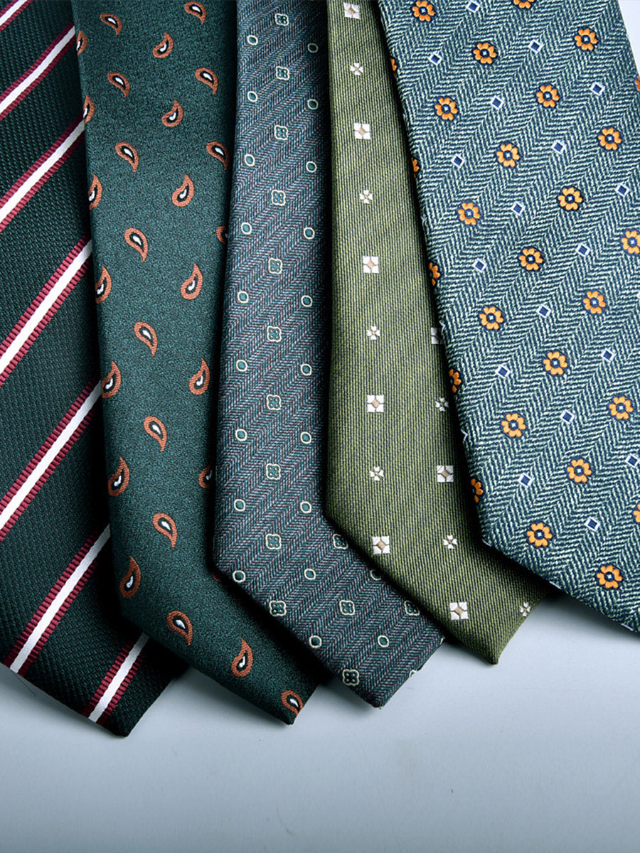 Men's Retro Printed Jacquard Fashionable Tie