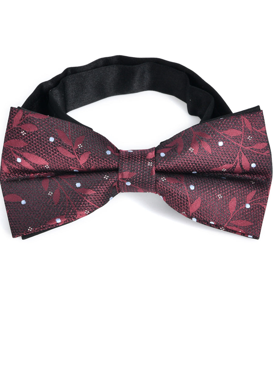 Men's Double-layer Jacquard Chic Bow Tie