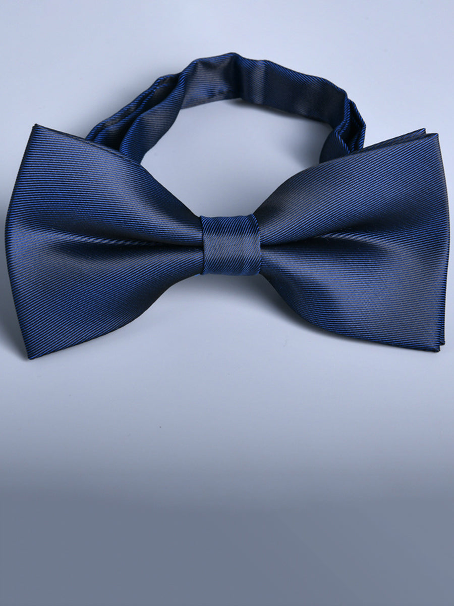 Men's Solid Colored Versatile Formal Bow Tie