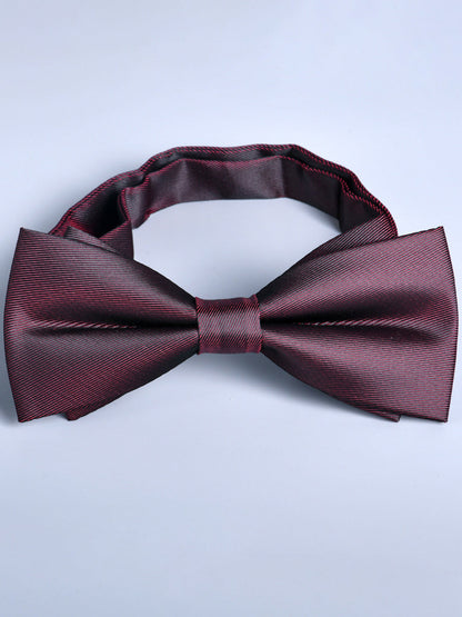 Men's Solid Colored Versatile Formal Bow Tie