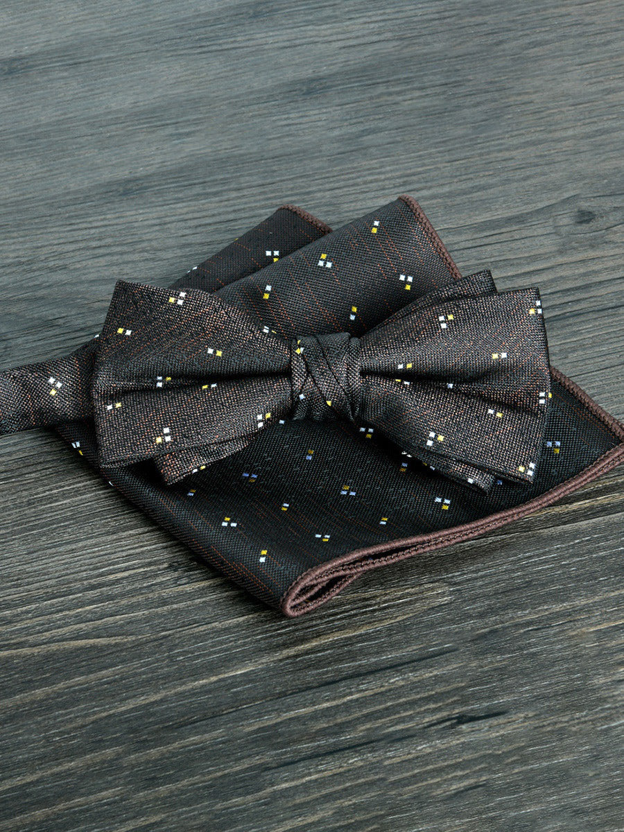 Men's Elegant Printed Jacquard Retro Bow Tie