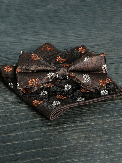 Men's Elegant Printed Jacquard Retro Bow Tie