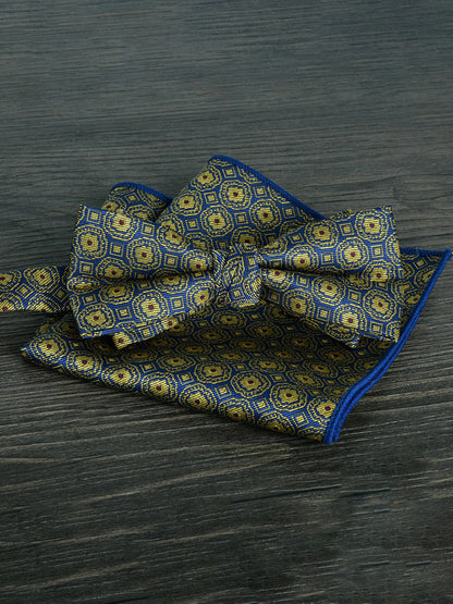 Men's Elegant Printed Jacquard Retro Bow Tie