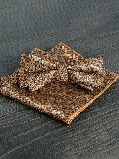 Men's Elegant Printed Jacquard Retro Bow Tie