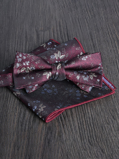 Men's Elegant Printed Jacquard Retro Bow Tie