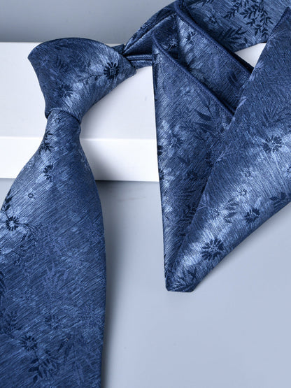 Men's 2 Pics Printed Jacquard Formal Floral Tie