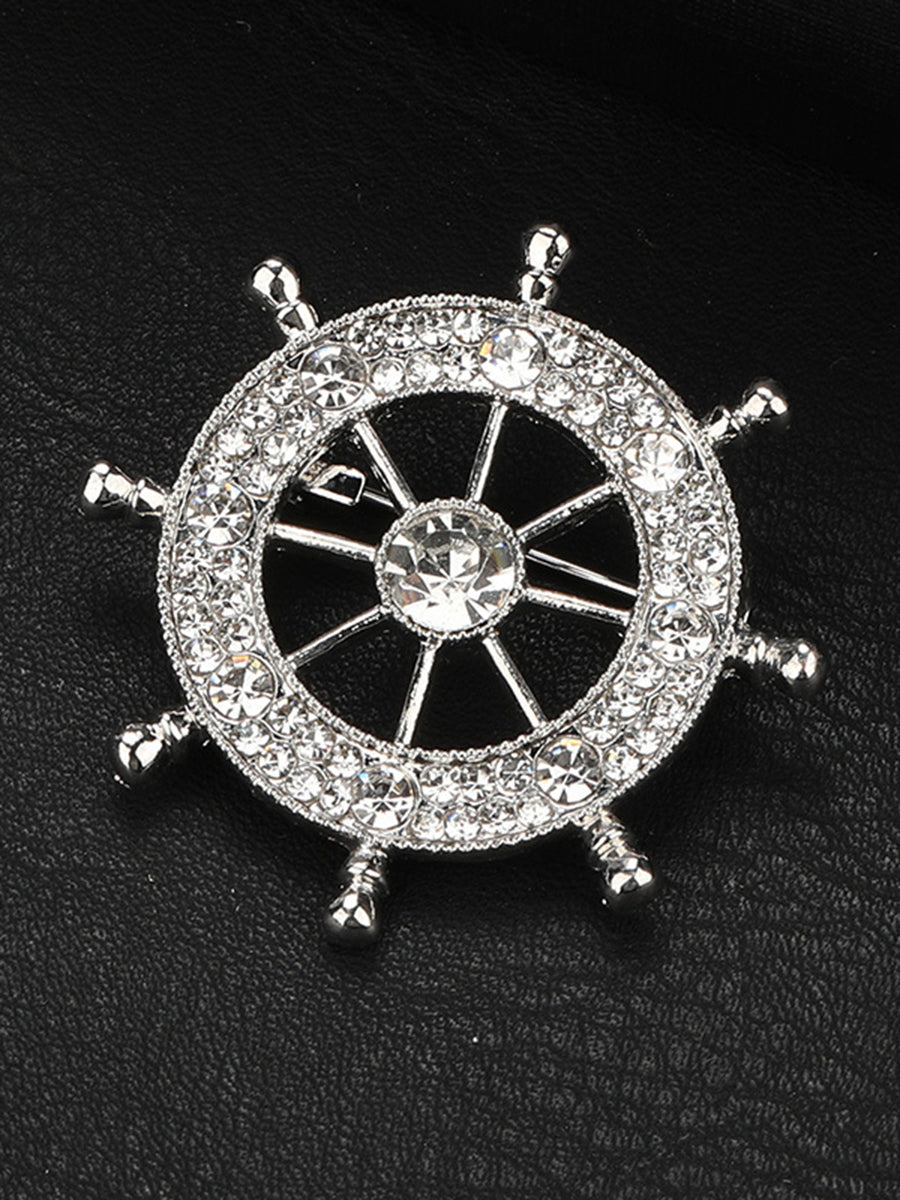 Men's Delicated Rhinestones Unique Brooch