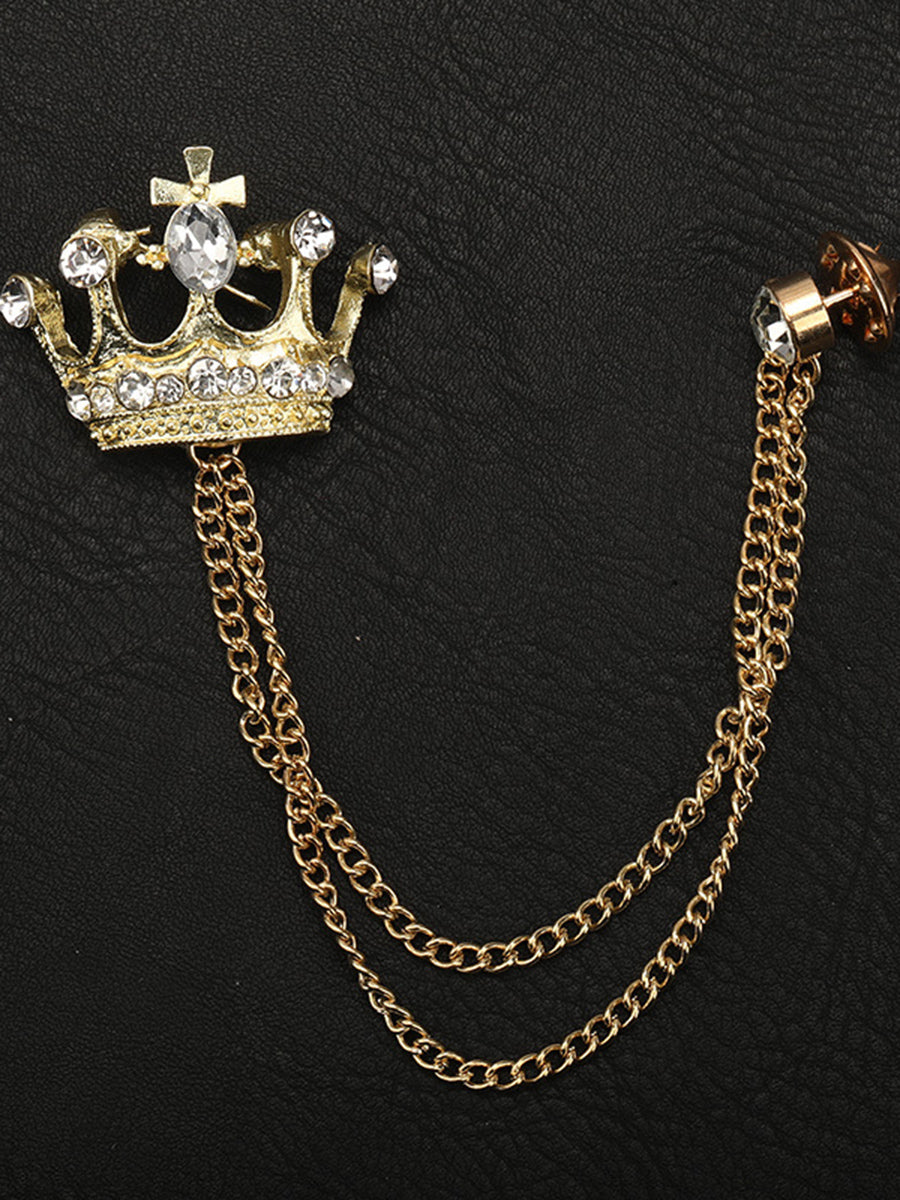 Men's Delicated Rhinestones Unique Brooch