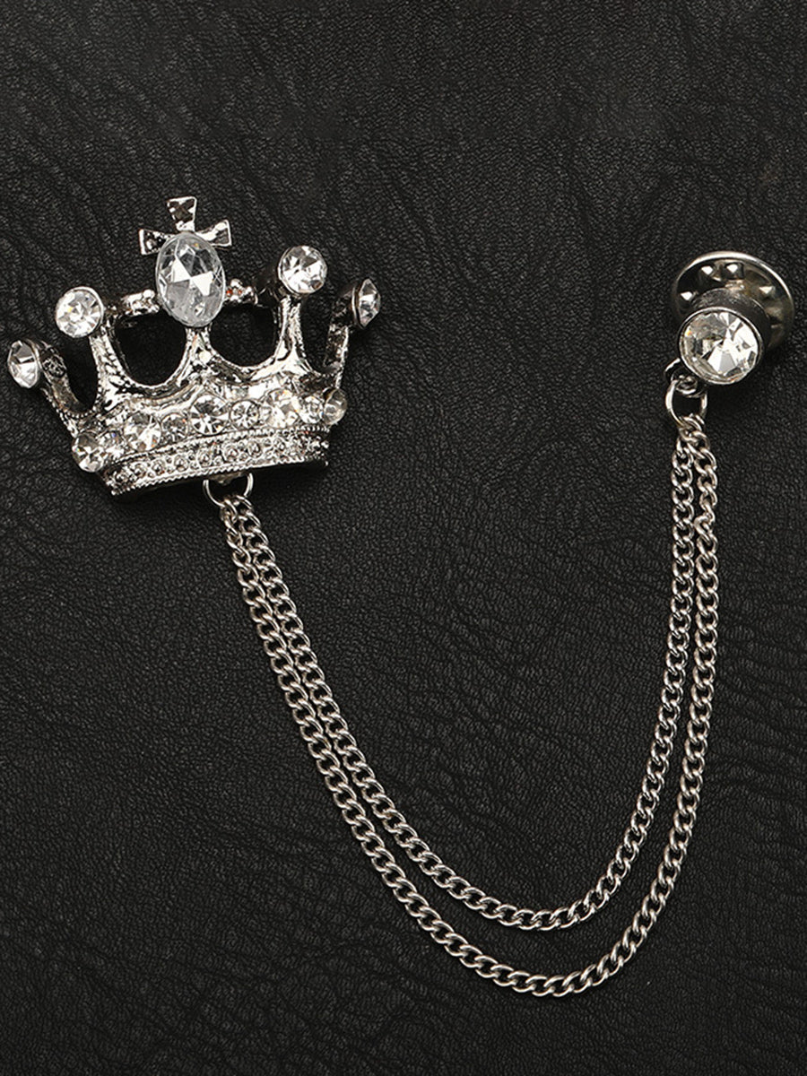 Men's Delicated Rhinestones Unique Brooch