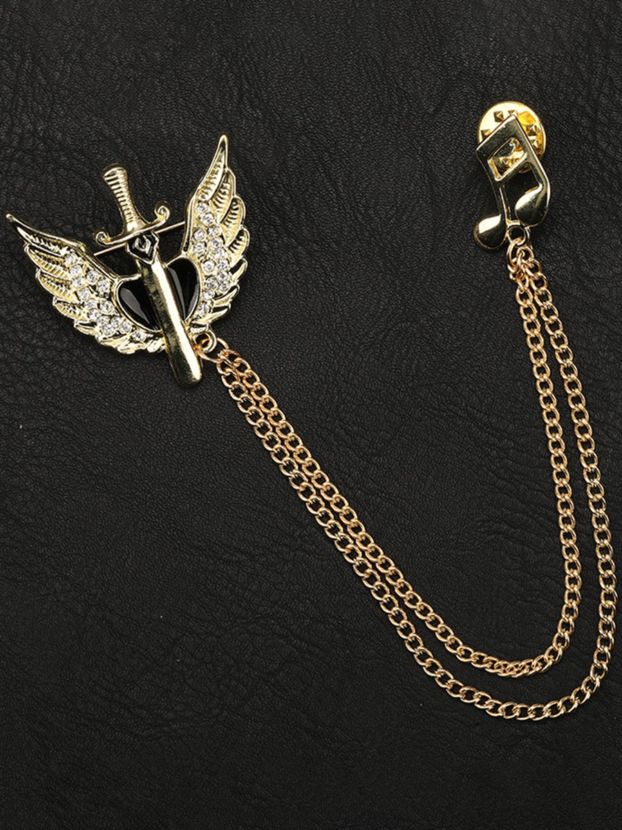 Men's Delicated Rhinestones Unique Brooch