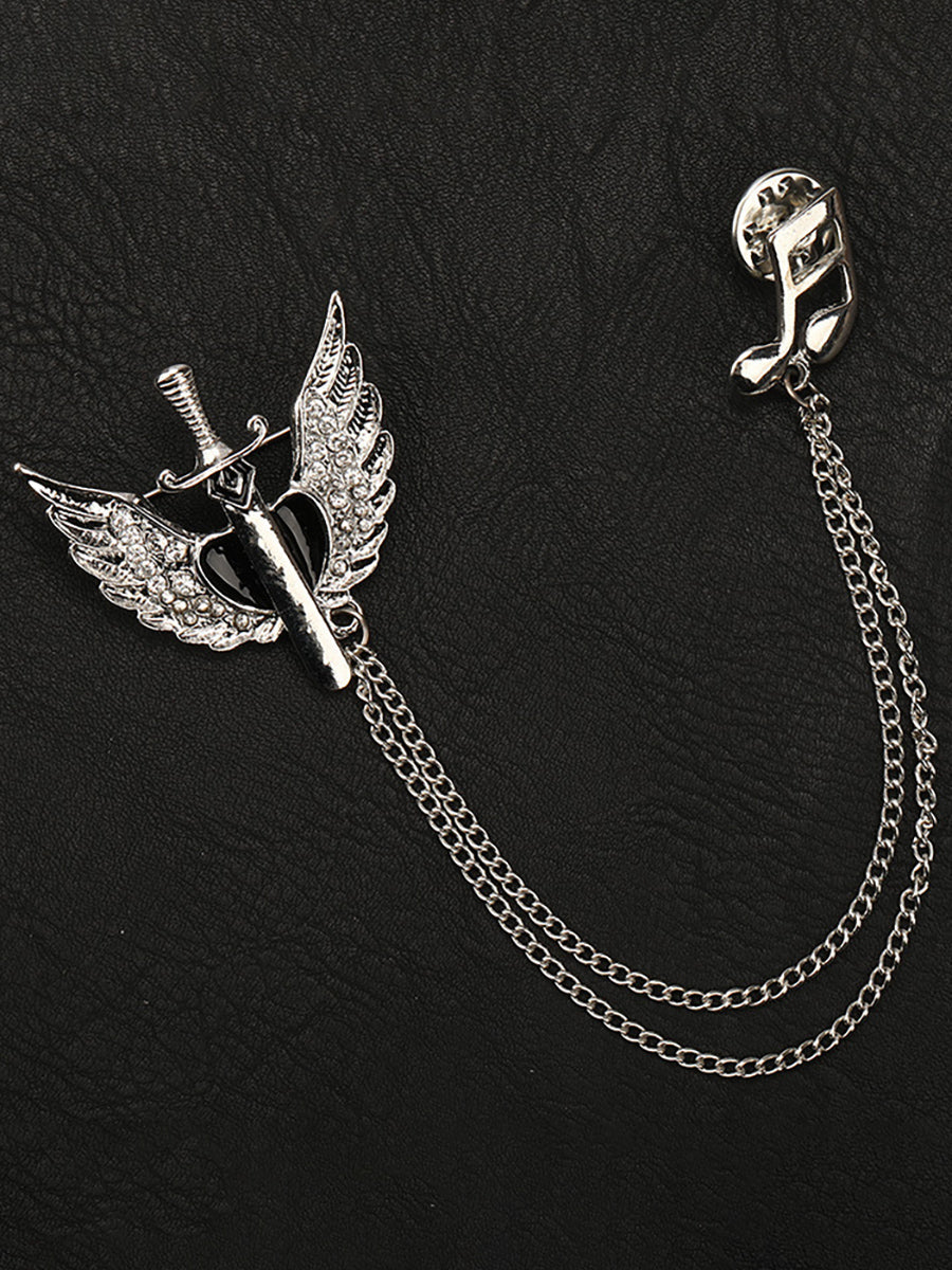 Men's Delicated Rhinestones Unique Brooch