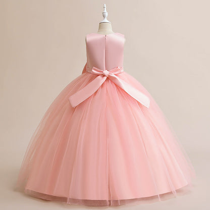 A-Line/Princess Scoop Sleeveless Flower Girl Dresses with Sequins