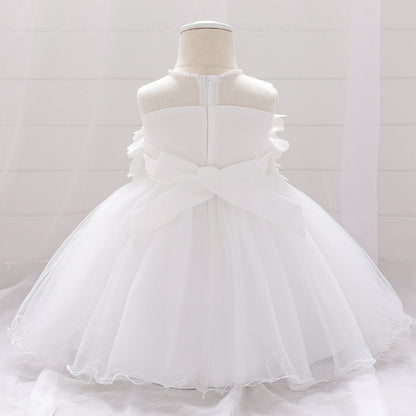 Ball Gown Scoop Sleeveless Flower Girl Dresses with Beading
