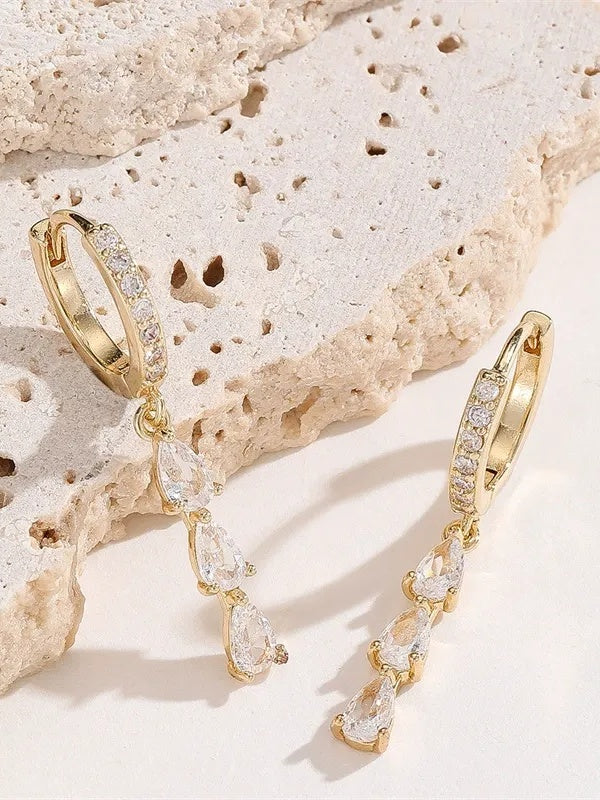 Luxury Women's Rhinestones Drop Earrings