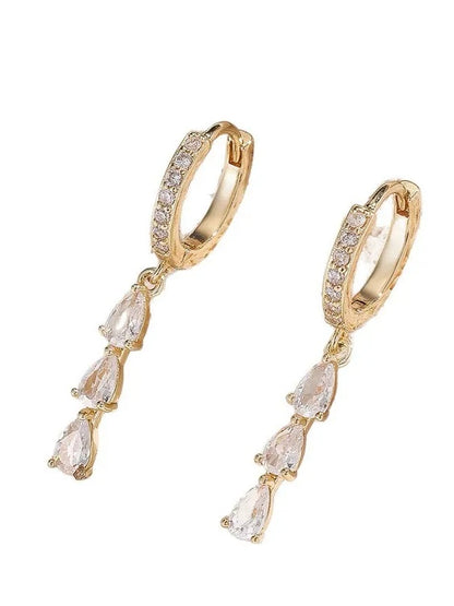 Luxury Women's Rhinestones Drop Earrings