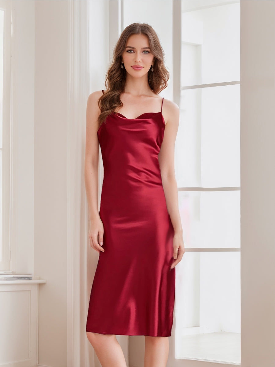 Women's Spaghetti Straps Sexy Robes with Split Side